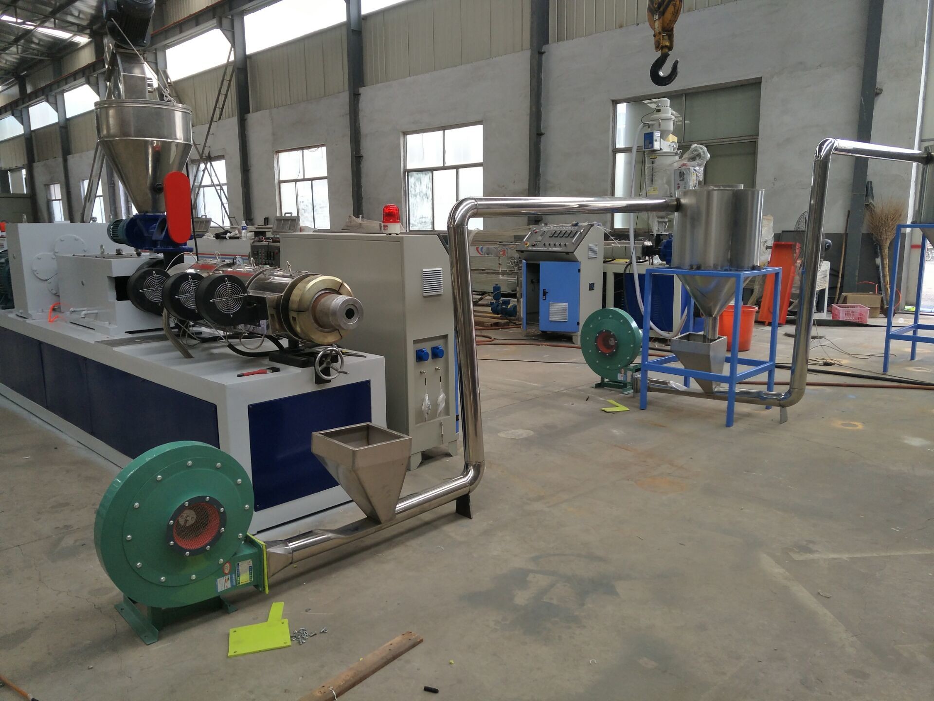 Electrical PVC Cable Plastic Granules Machine Twin Screw PVC Pelletizing Machine