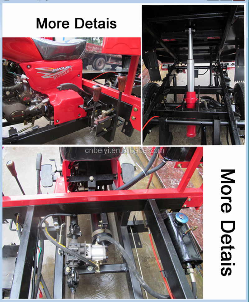 BeiYi DaYang 150cc/175cc/200cc/250cc/300cc Electric Tricycle Parts 3500mm Body Type Open