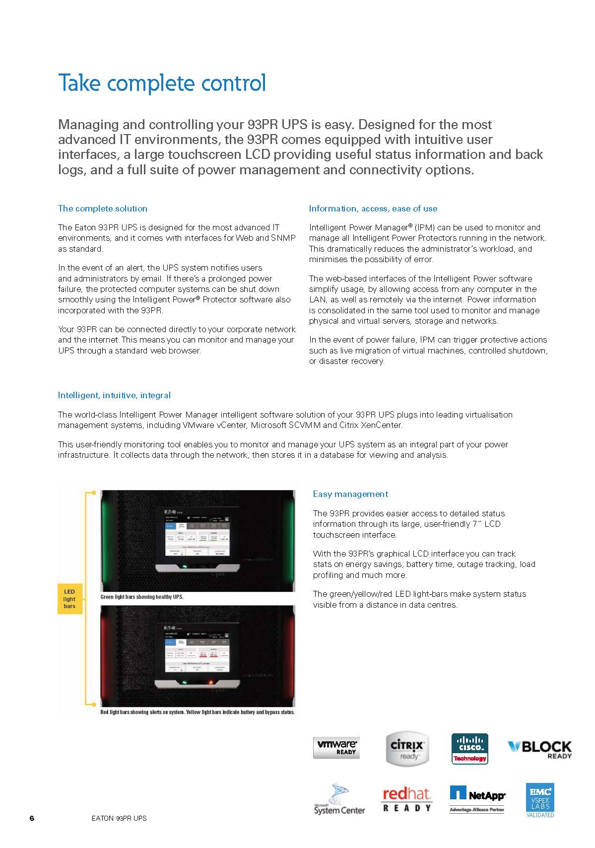 Frequency 50/60Hz Eaton 93PR 300KVA 300KW 400V ABM Modular Online UPS for Networking