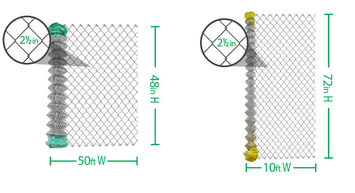 6ft Hot Dipped Galvanized Chain Link Wire Fence Mesh Park Security Fencing