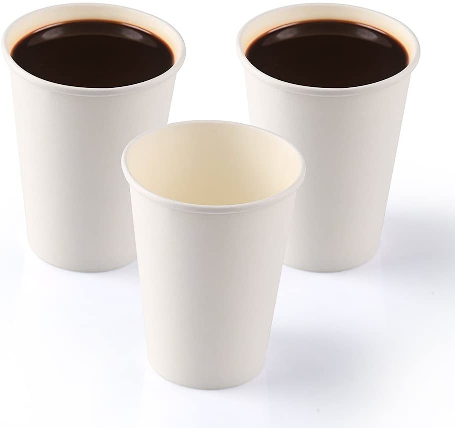 Coffee Cups Disposable Dinnerware Sets White Water Paper Cups Disposal Tableware