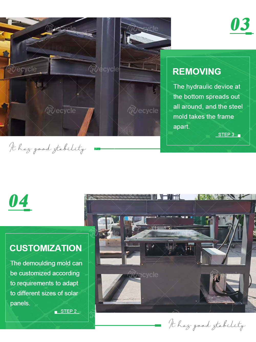 Customizable Solar Panel Frame Remove Machine The Perfect Solution for Recycling