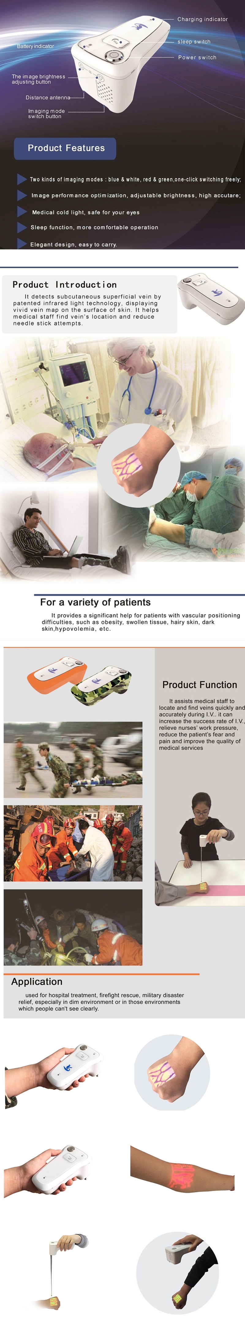 China Good Medical Projection Infrared Vein Finder