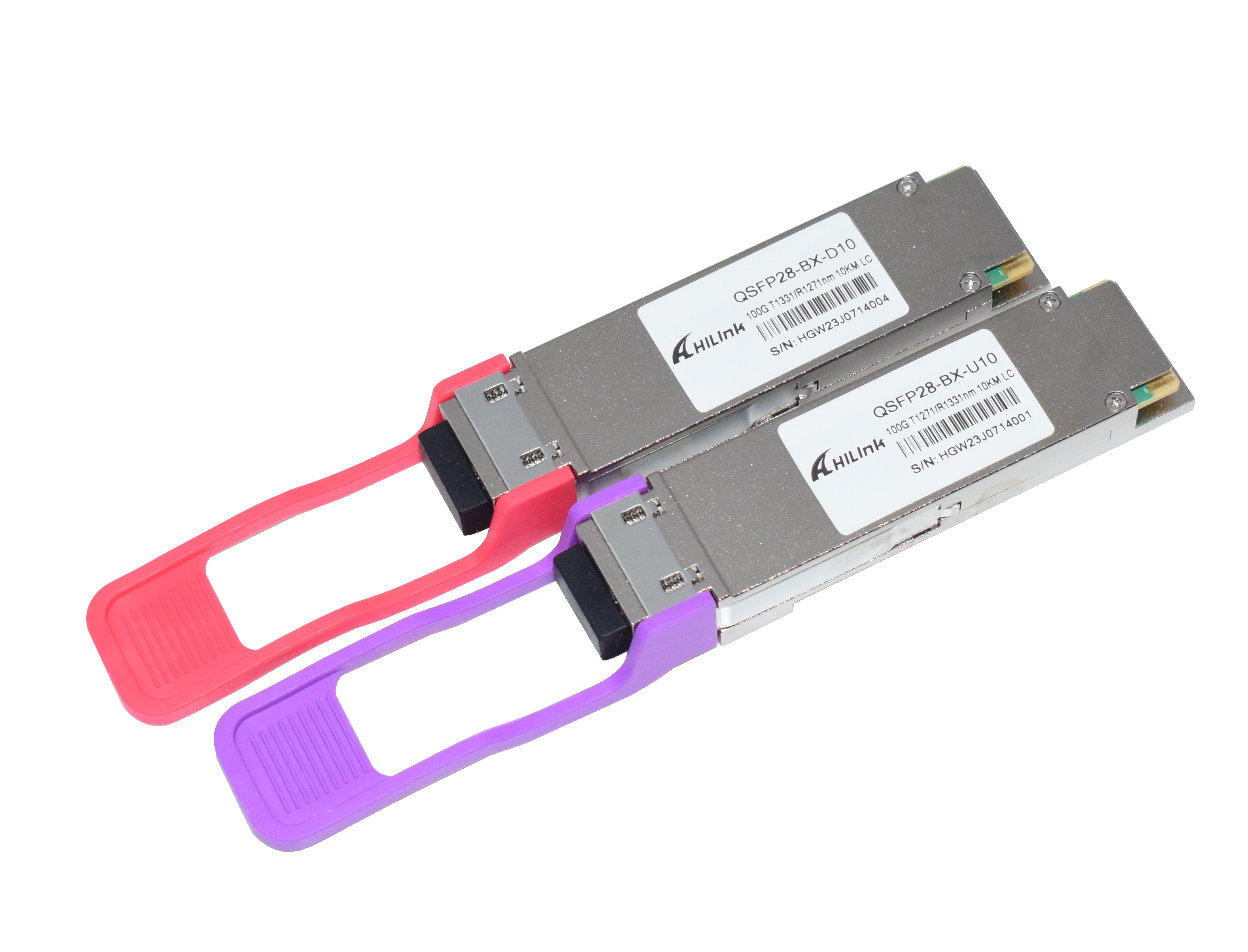 QSFP28 1271nm/1331nm LR 10KM BIDI Single Lambda Optical Transceiver Simplex LC