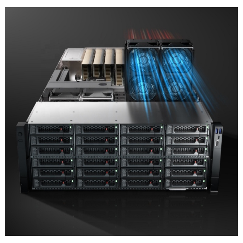 generation Fusionserver G5500 V7 4U 2-socket AI Server With 10 X Dual-width GPU Cards And 24 X 2.5or3.5 SAS/SATA Drives