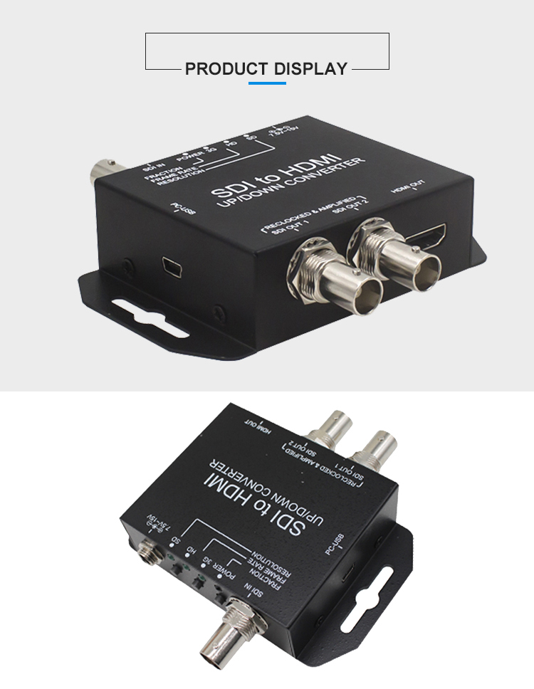 Simplified 3G-SDI To HDMI Interface Video Converter With Up / Down Scaling Function