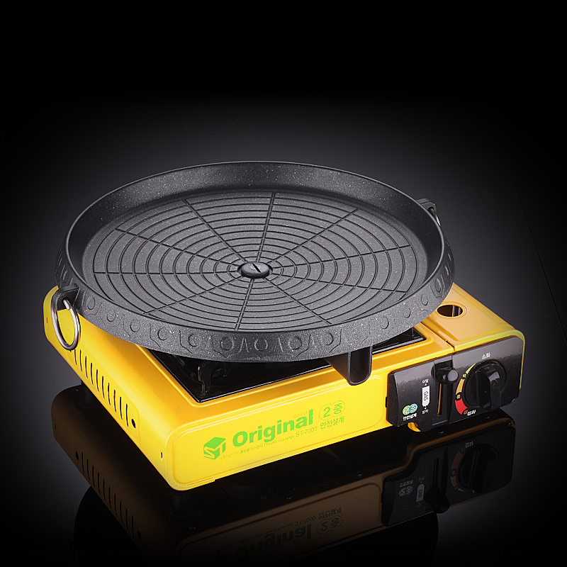 Korean Style Square Grill Pan Aluminum Nonstick Smokeless For Indoor Outdoor BBQ