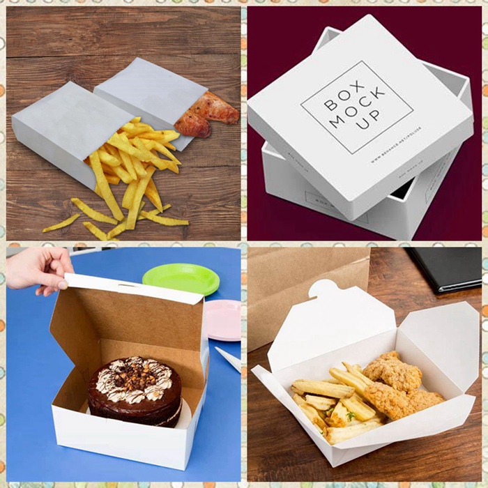 Waterproof Single Side PE Coating White Paperboard For Fried Food Packing