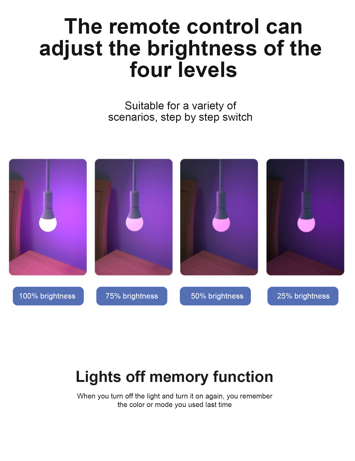 220v E27 Screw Light Controlled LED Color Remote Control Bulb for Mood Atmosphere Lamp