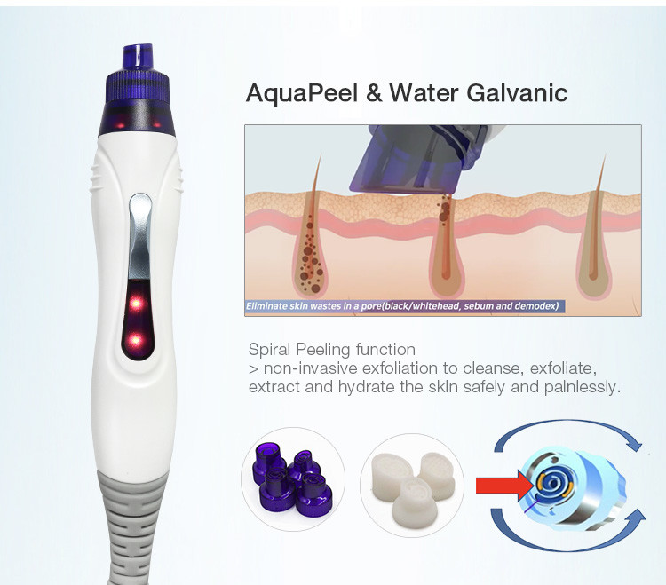 China factory price blackhead removal and deep face cleaning aqua peel machine