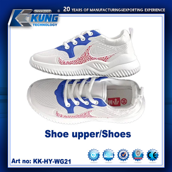 Customized Logo Printing Children Safety Shoes Upper High Elastic