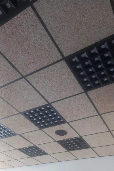 Office Ceiling Tile RAL White Wood Wool Cement Acoustic Panels Soundproofing