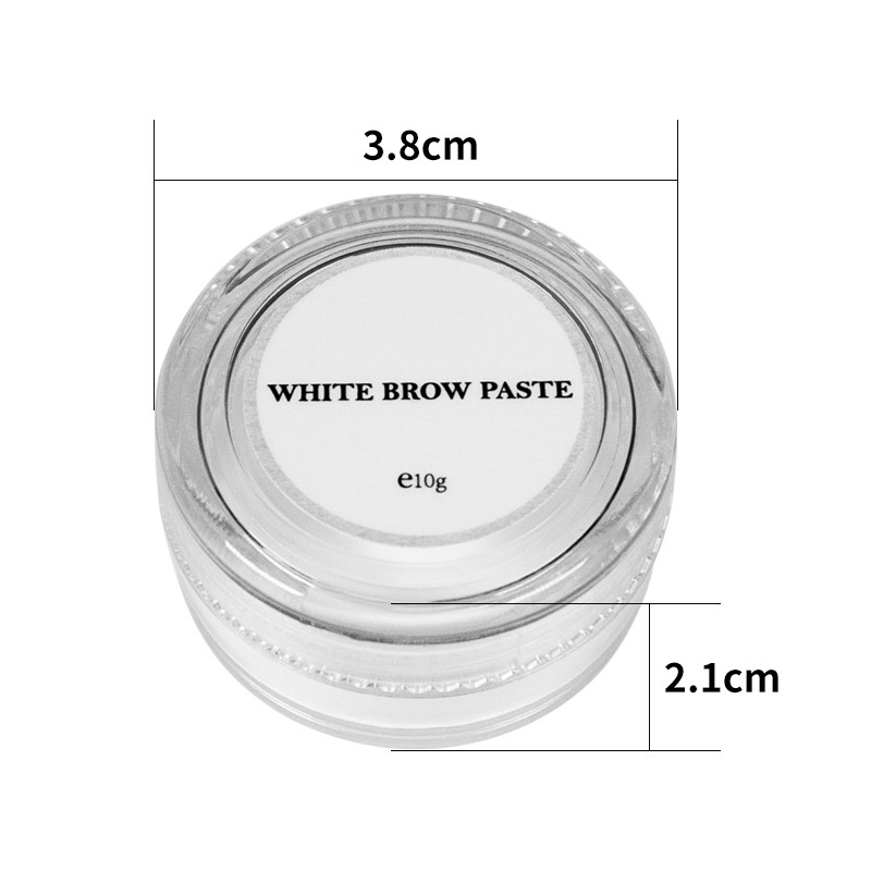 ODM 10g White Brow Paste Secure Eyebrow For Microblading Lip