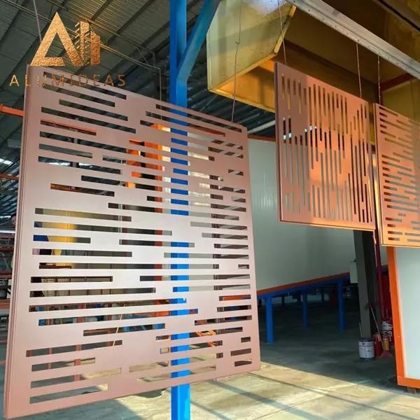 Aluminum PDVF Colorful Metal Wall Cladding Installation