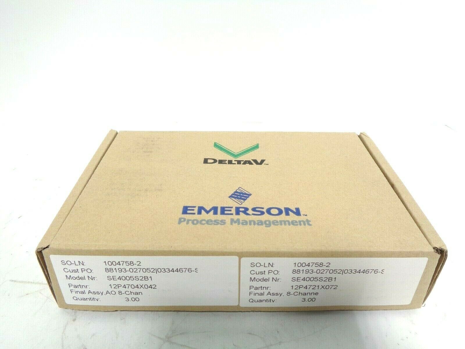 SE4005S2B1 KJ3221X1-BK1 brand new and original, DeltaV Analog Output Card, 3-5 working day of deliver time.