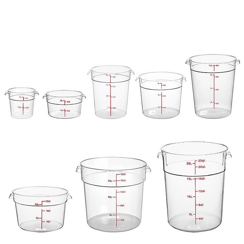 Sustainable Recyclable Plastic Food Storage Container Rice Storage Kitchen Organizer PC Food Storage Container