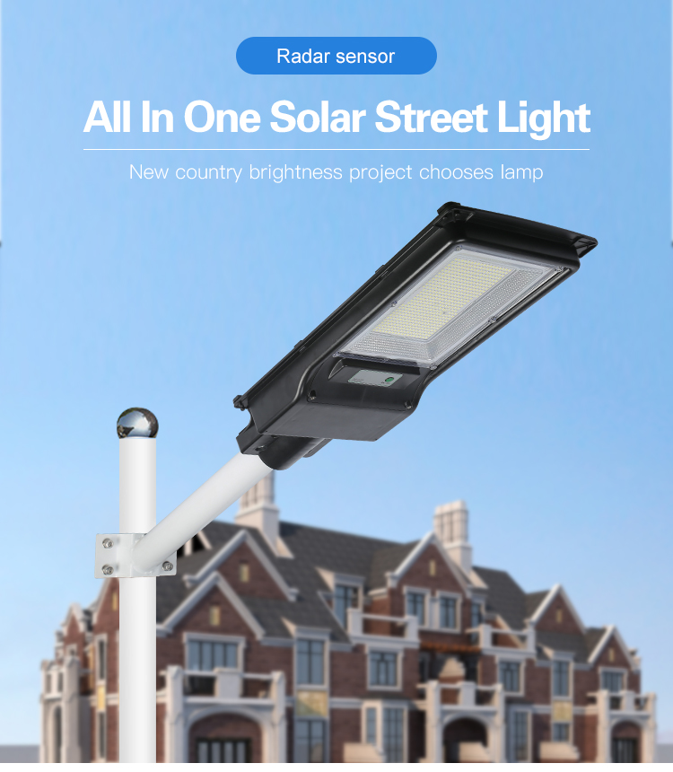 100 W 200 W Ip65 Integrated All In One Solar Street Light