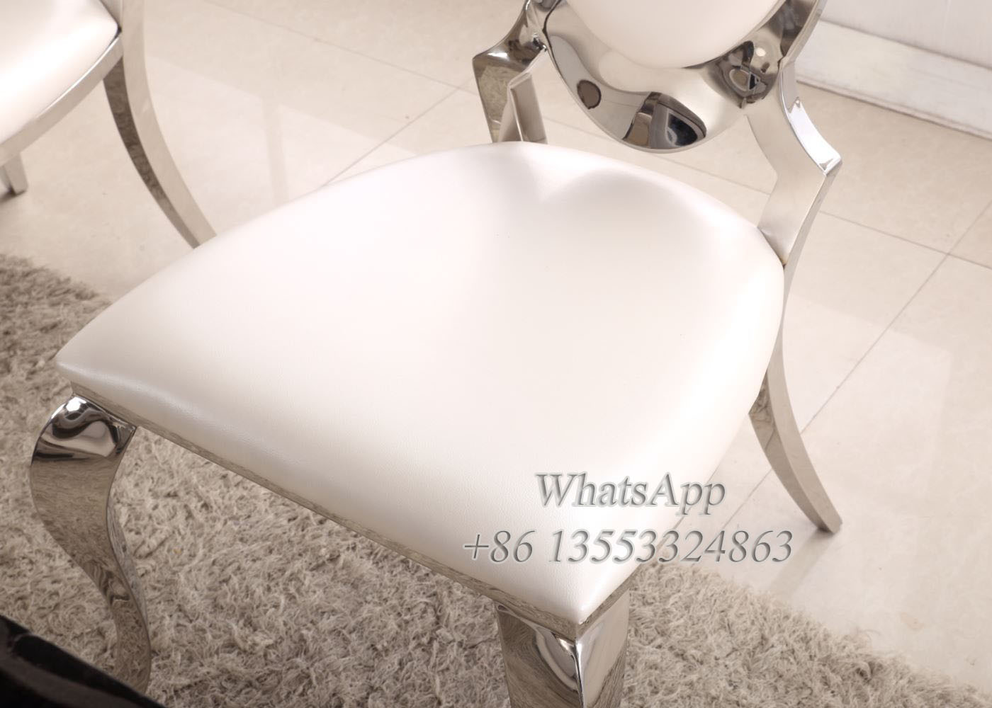 Luxury Gold Stainless Steel Dining Table with Chair For Sale (YS-4)