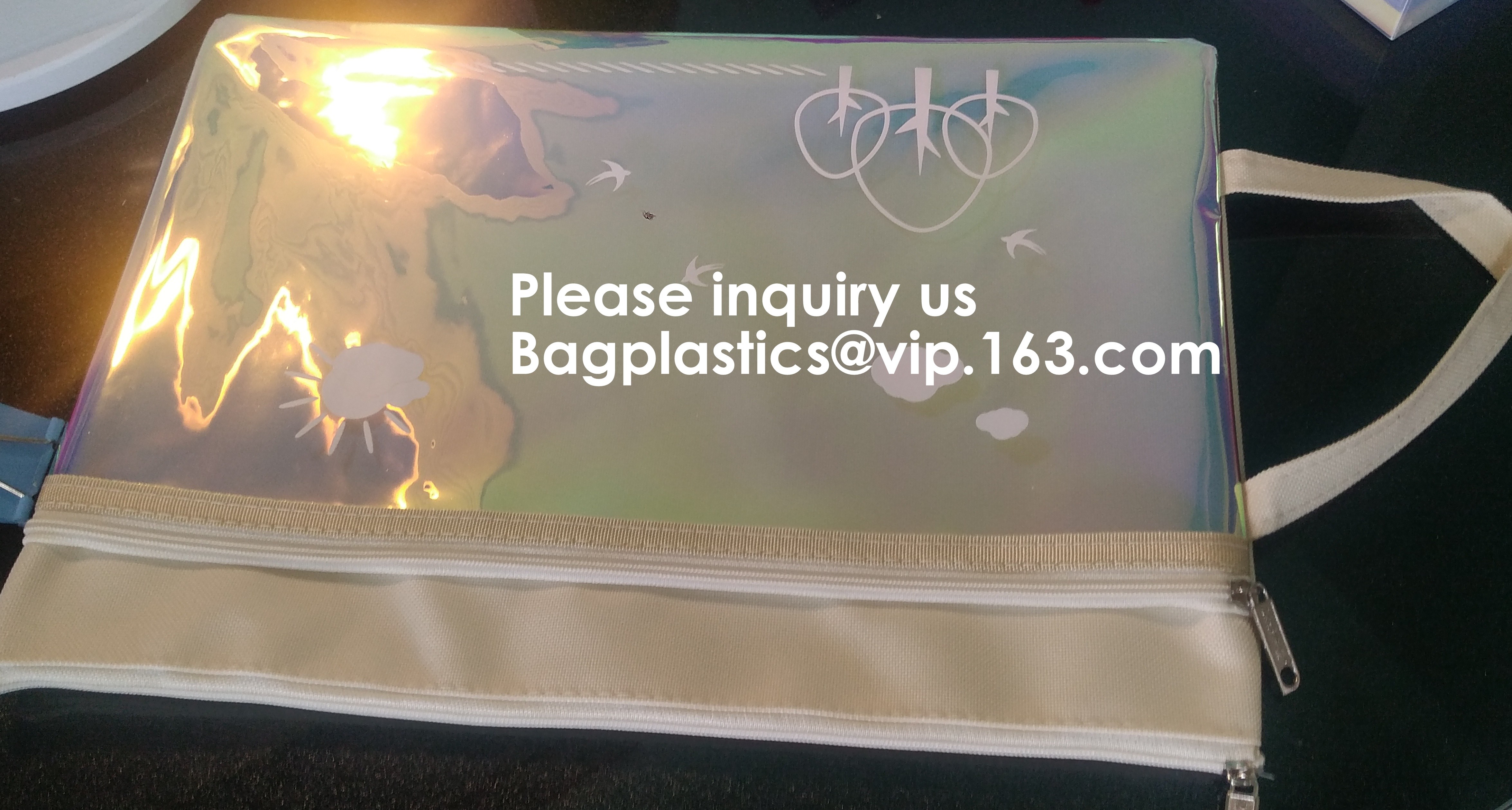 Resealable Clear Reclosable Stand Up Pouches Plastic Seal Zip Lock Bags Poly Bag,gridding document zip bag with metal ho