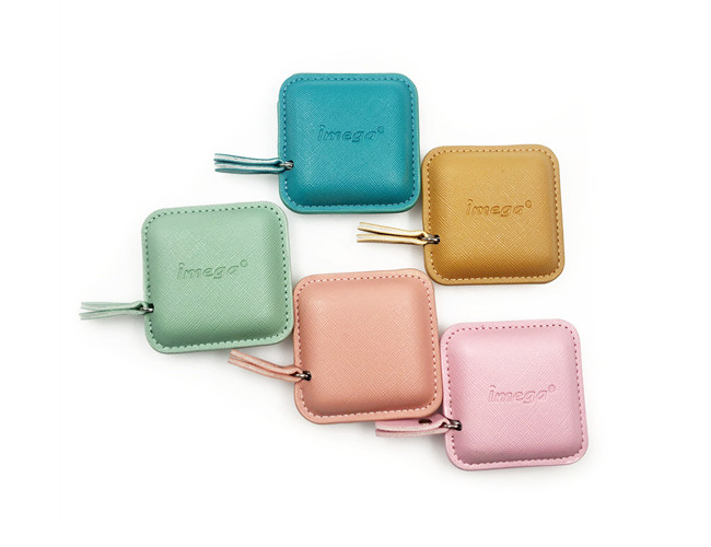 PU Leather Retractable Tape Measure Body Personalized 20mm Thick Metal