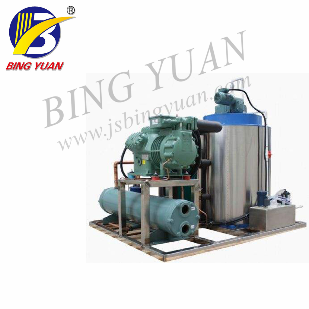 Seafood 2.7KW SS304 Flake Ice Maker Machine , Industrial Ice Maker Machine