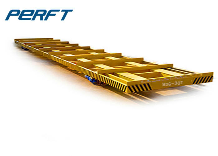 cable drum power electric flat cart Abrasive Blasting Rail Transfer Cart as Print Industry