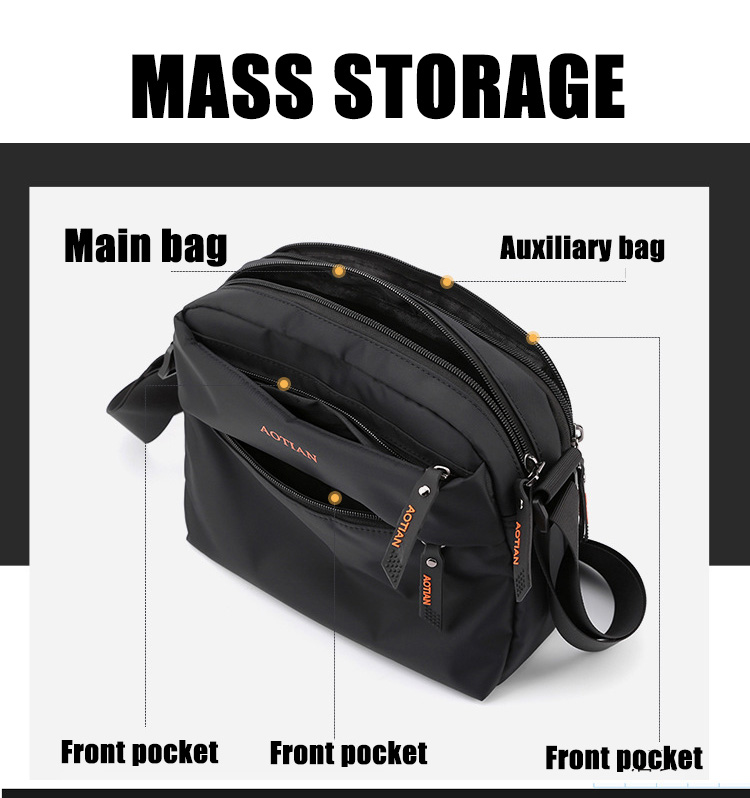 Men Travel Sport Sling Cross Body Chest Shoulder Bag Anti Theft