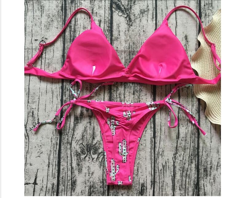 Sexy Leopard Bikinis 2018 Micro Bikini Push Up Thong Bikini High Cut swimsuit women Mini suit women swimsuit