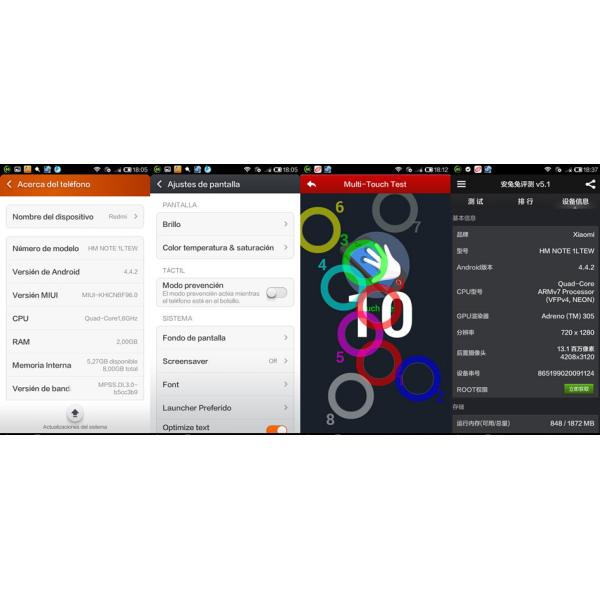 Xiaomi Redmi Note 4G LTE Mobile Phone Snapdragon MSM8916 1280x720 1GB RAM 8GB ROM