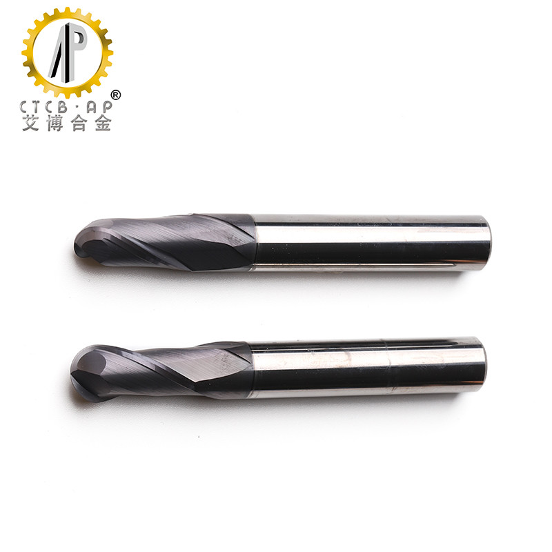 TiAlN Coating UF12 Carbide Ball Nose End Mill With No Burr