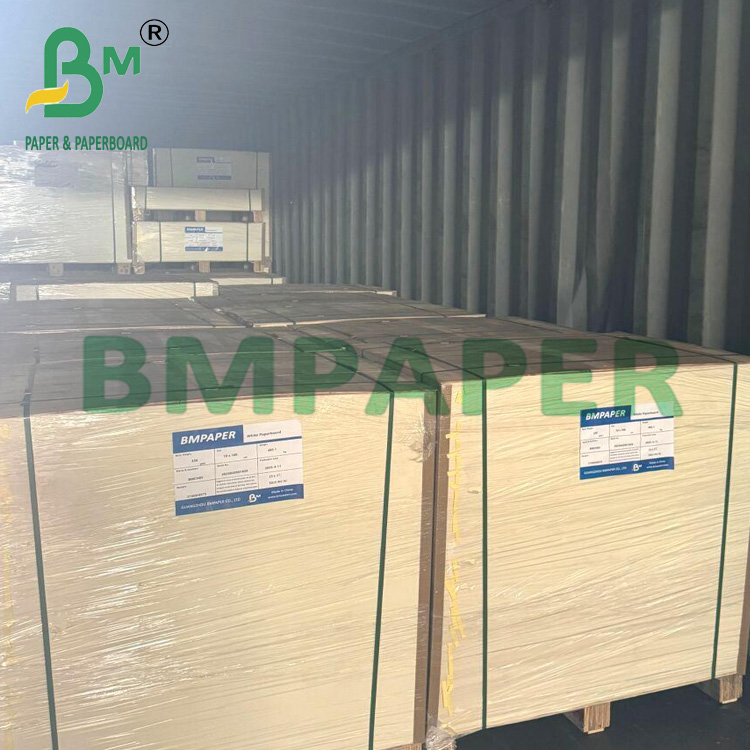 15g PE Coated Good Stiffness White Cardboard For Frozen Food Packaging