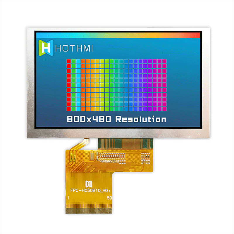 Practical 5 Inch RGB TFT Display , IC ST7262 Sunlight Readable Display TFT-H050B10SVISTKN50