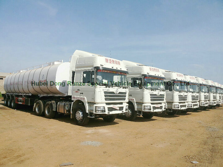 50Ton liquid Asphalt Tanker Semi-trailer with 2TBL45P BALTUR Heating and Insulation