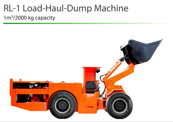 RL-1 Load Haul Dump Underground Mining Trucks with Diesel Engine for Tunnel