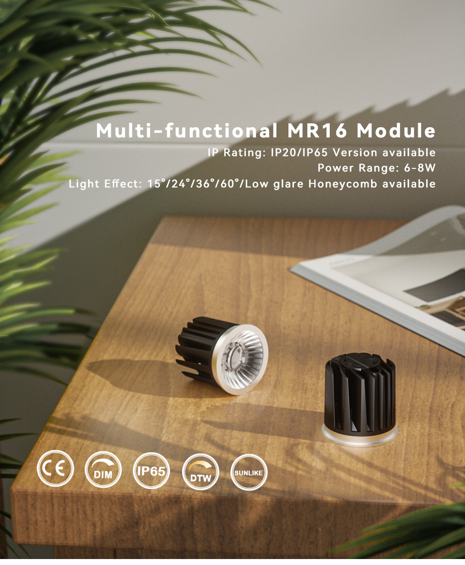 MR16 Full Spectrum Module IP65/ IP20 Commercial Lighting Efficient Heat Sink