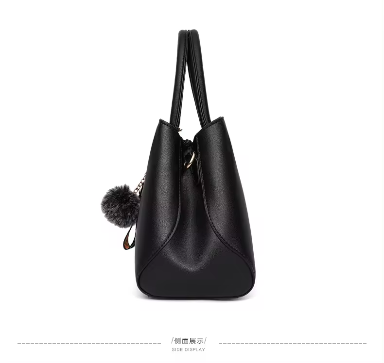 Waterproof Elegant Chinese Traditional Flower Vase Handbags Leather Tote Bags for Women