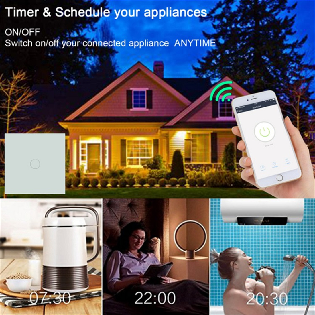 Wireless Touch Switch 3Gang