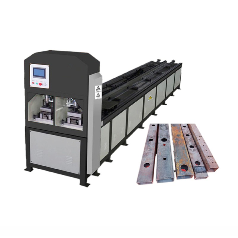 2023 Automatic Galvanized Pipe Square Round Hole Hole-Punching Machine Shearing Machines