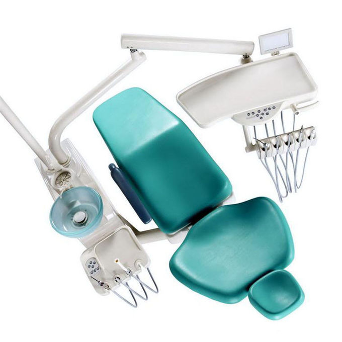 D302 Mounted Dental Chair Unit Exam Equipment 4 Hole 2 Hole