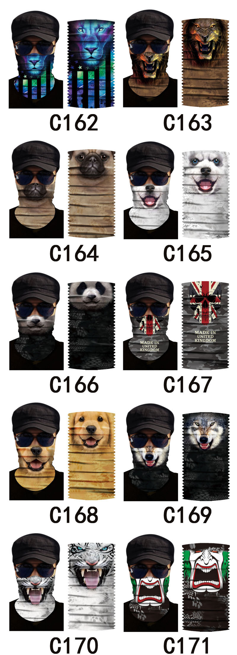 Nylon Ear Loops Balaclava Bicycle Multifunctional Headwear