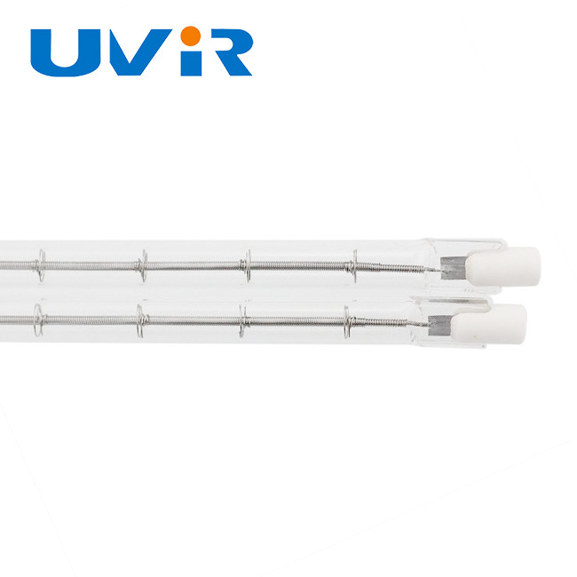 Transparent Quartz Infrared Heater Lamps Short wave 10mm diameter