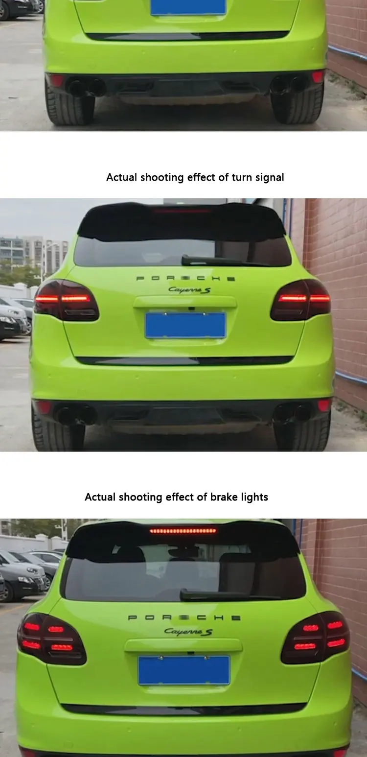 For Porsche Cayenne 958.1 2011-2014 Led Tail Lights Upgraded New Car Taillights Flowing Light Turn Signal Plug And Play