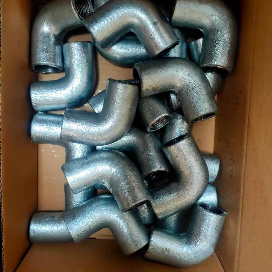 Malleable Iron Solid Elbow Hot Dip Galvanized Compatibility Fits With GI Conduit Pipes