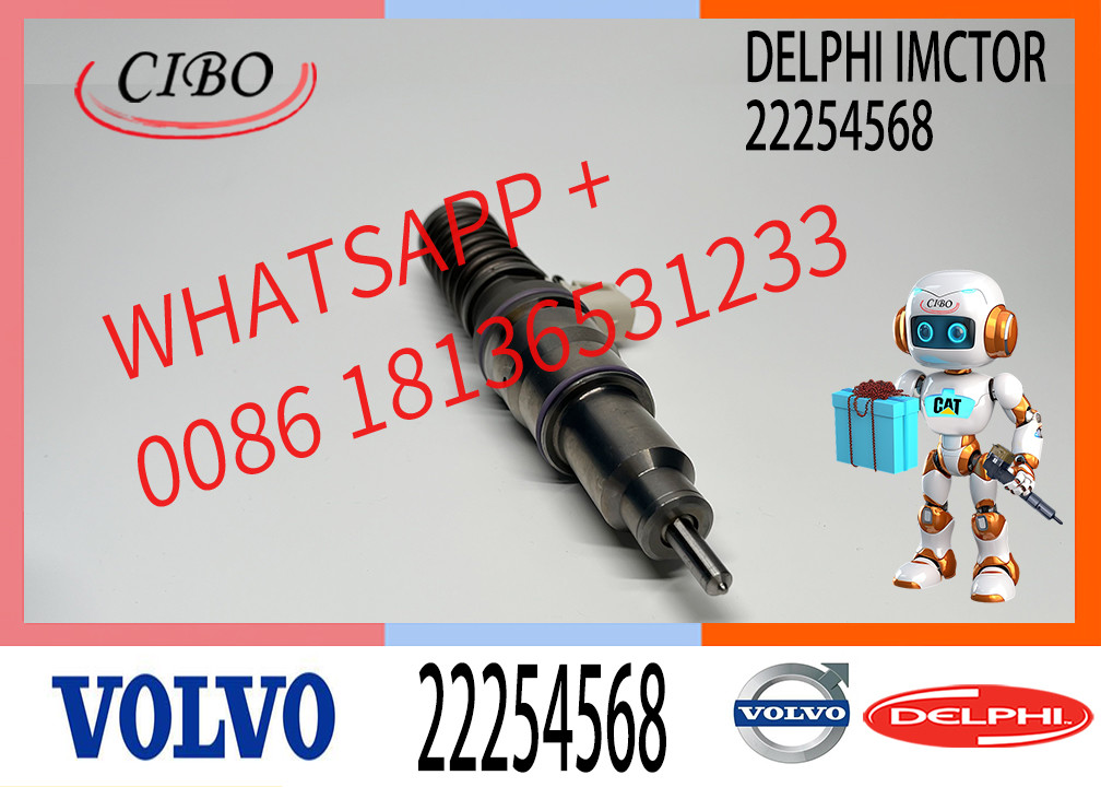 4 Pin Injector Diesel Fuel Injector 22254568 7422254568 85002180 85020180 for VOL-VO MD13 EURO 6