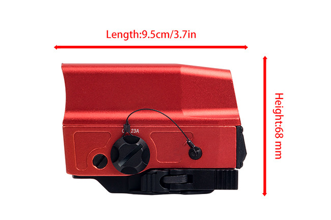 Semi - Finished Aluminum Housing Holographic Red Dot Scope / 1x Red Dot Sight