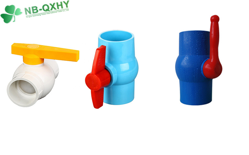 New Type PVC Ball Valves with Brown Color High Quality