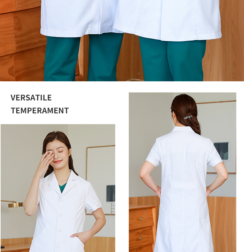 Custom Short Sleeve Women's Jogger Medical Nurse Uniform Eco-friendly Woven Fabric Scrubs