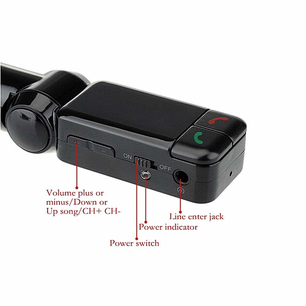 BC06 High Performance Digital Wireless Bluetooth Fm Transmitter in-Car Bluetooth Receiver Fm Radio Stereo Adapter