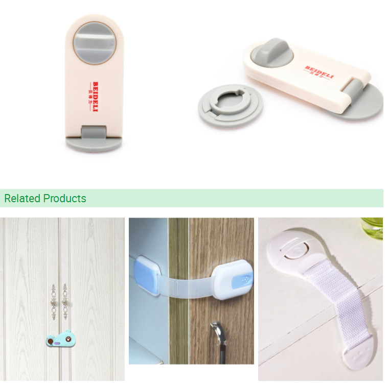 Cabinet Door Rotating Child Safety Window Locks , Baby Item Kids Safety Locks