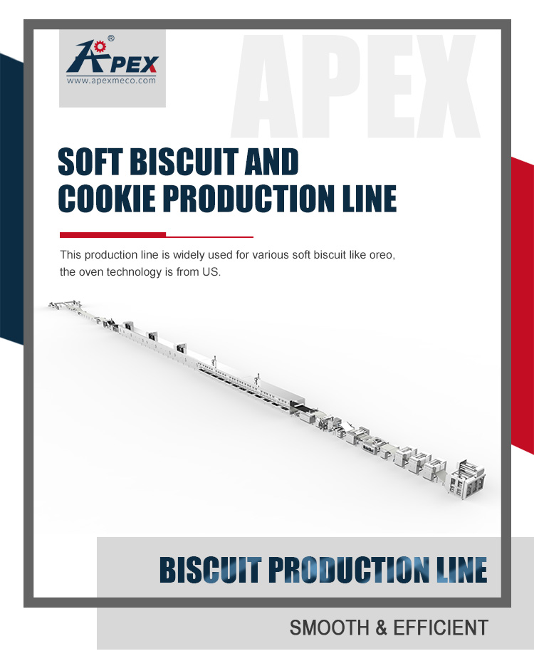Automatic Soft Cookie / Wafer Biscuit Production Line Industrial